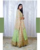 Mint Green Knife pleated skirt with a crop top & Cape (TZ1008)