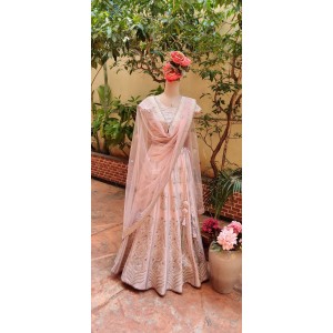 Onion Pink Lehenga with Choli & Dupatta(LP1007)