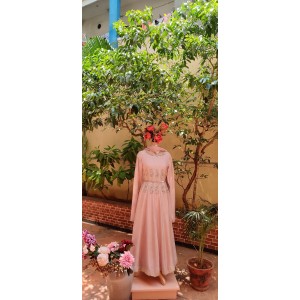 Onion Pink Anarkali Kurta with Pant & Dupatta (LP1002)
