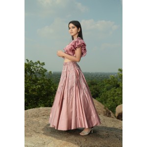 Onion Pink Skirt & Top(IRA1001)
