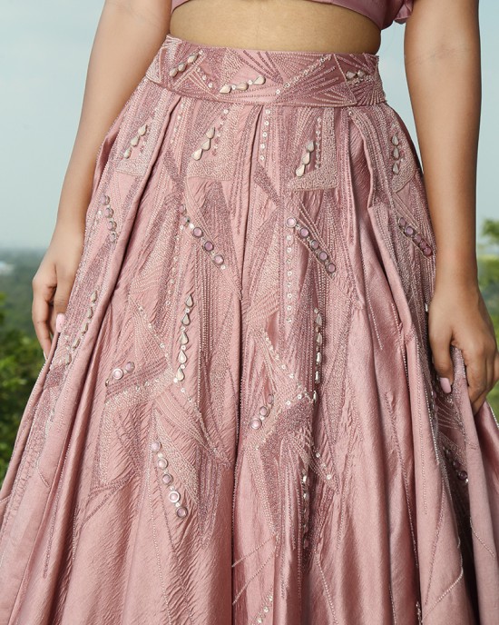 Onion Pink Skirt & Top(IRA1001)