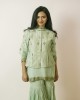 Mint Green Jacket with Palazzo(IRA1010)