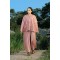 Onion Pink Cape with tie up Skirt(IRA1004)