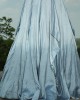 Sky Blue Crop Top with Skirt (IRA1005)
