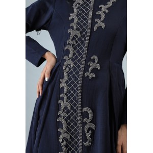 Navy Blue A-Line Kurta (MB1007)