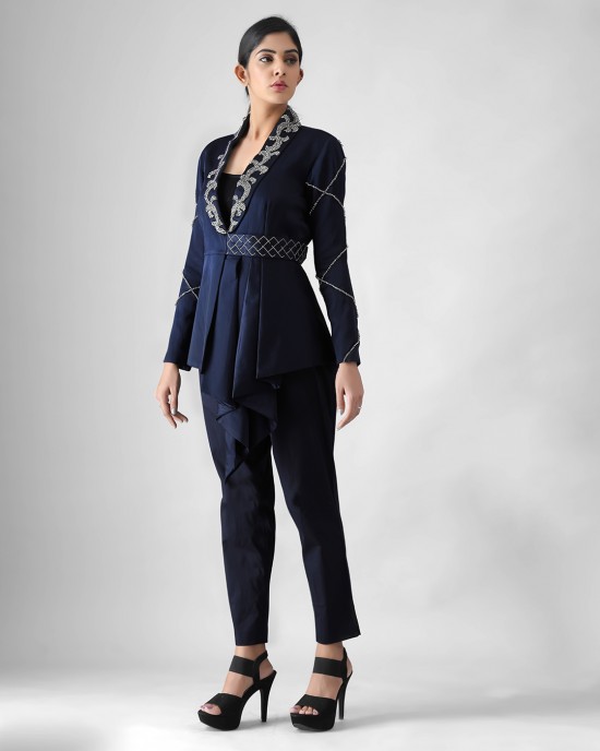 Navy Blue Blazer with Pants (MB1003)
