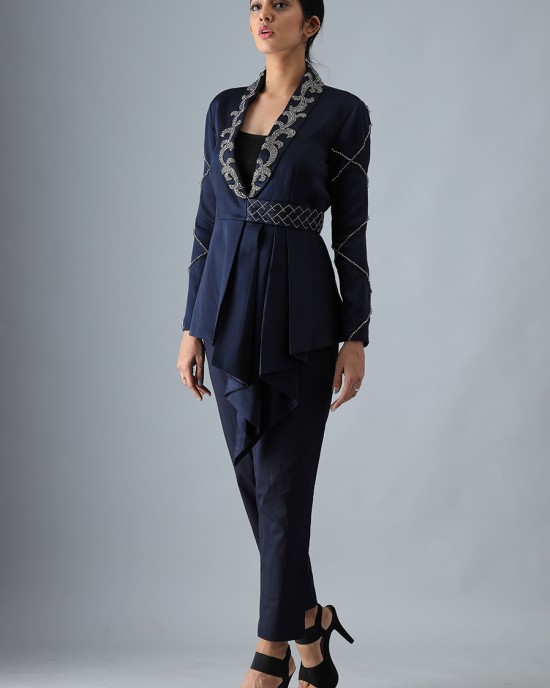 Navy Blue Blazer with Pants (MB1003)