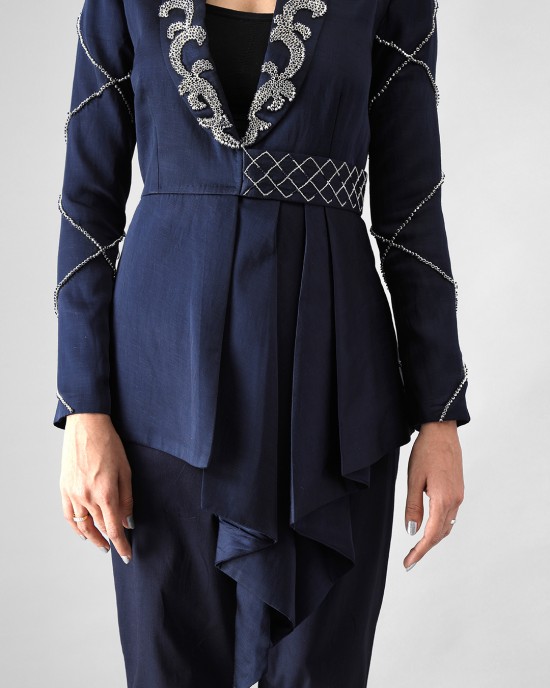 Navy Blue Blazer with Pants (MB1003)