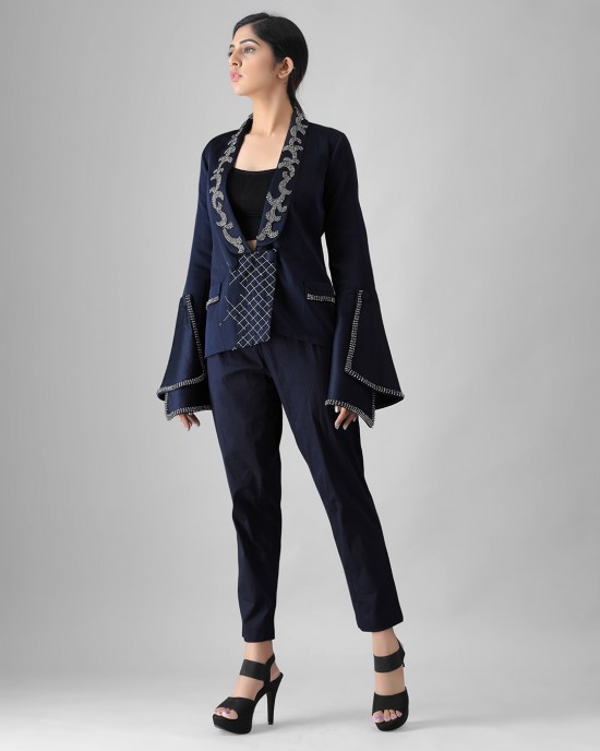 Navy Blue Blazer Set(MB1004)