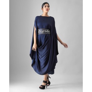 Navy Blue One Piece Maxi Cowl (MB1008)