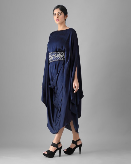 Navy Blue One Piece Maxi Cowl (MB1008)