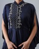 Navy Blue One Piece with Cowl Drape(MB1009)