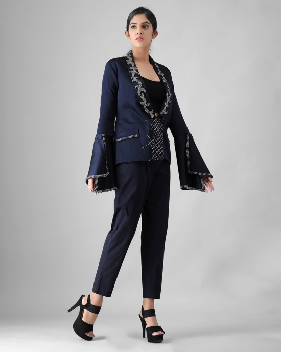 Navy Blue Blazer Set(MB1004)