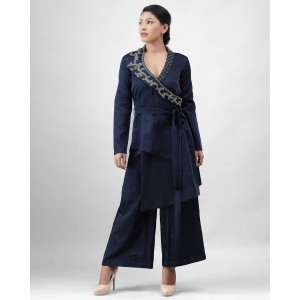 Navy Blue Blazer with Cullots (MB1001)