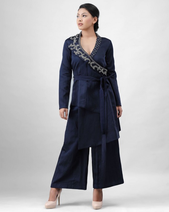 Navy Blue Blazer with Cullots (MB1001)
