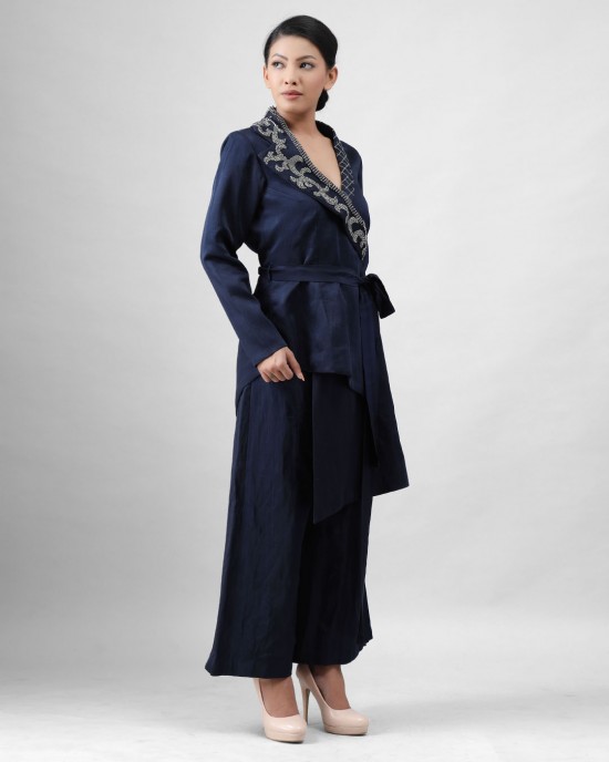 Navy Blue Blazer with Cullots (MB1001)