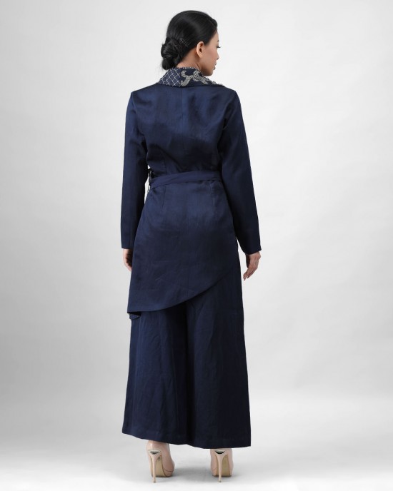 Navy Blue Blazer with Cullots (MB1001)