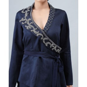 Navy Blue Blazer with Cullots (MB1001)