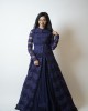 Berry Blue Heavily embroidered Anarkali paired with Gown (SDH1003)