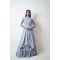 Ice Blue Multilayered Gown with feathers at the edge (SDH1013) Ice Blue Multilayered Gown with feathers at the edge (SDH1013)