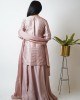 Charm Pink Short Kurta paired with layers, skirt and dupatta (SDH1014) Charm Pink Short Kurta paired with layers, skirt and dupatta (SDH1014)
