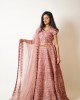 Rose Pink Heavily embroidered, Lehenga blouse and dupatta  (SDH1020)