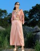 Onion Pink Crop Top with Palazzo(PP1004)