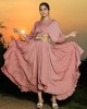 Onion Pink Asymmetrical frock(PP1006)