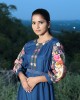 Teal Blue A-Line Frock(PP1009)