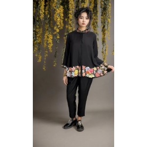 Black Top paired with Pants(PP1010)