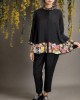 Black Top paired with Pants(PP1010)