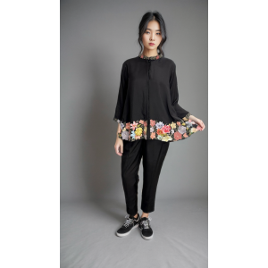 Black Top paired with Pants(PP1010)