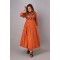 Apricot Orange Anarkali paired with staright pant(REM1006) Apricot Orange Anarkali paired with staright pant(REM1006)