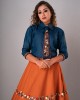 Flared skirt paired with a Top & Tie (REM1005)