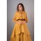 Mustard Peplum Top paired with Plazzo & Belt (REM1013) Mustard Peplum Top paired with Plazzo & Belt (REM1013)