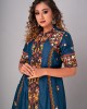 Prussian Blue A-line kurta & Garara set (REM1003)