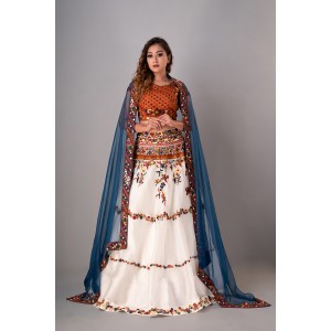 Skirt paired with Top & Dupatta (REM1008)