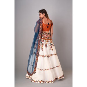 Skirt paired with Top & Dupatta (REM1008)