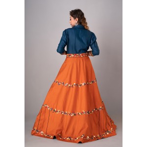Flared skirt paired with a Top & Tie (REM1005)