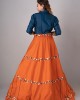 Flared skirt paired with a Top & Tie (REM1005)