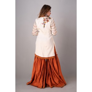 Staright Kurta paired with Garara set (REM1014)