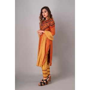 Staright kurta paired with pant & Dupatta (REM1007)
