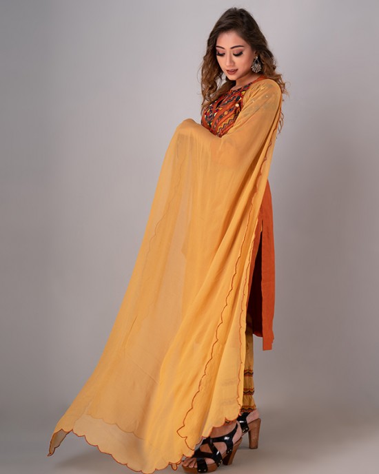 Staright kurta paired with pant & Dupatta (REM1007)