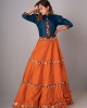 Flared skirt paired with a Top & Tie (REM1005)