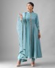 Light Blue A-Line Kurta with Pant & Dupatta (SB1005)