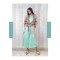 Light Blue Jumpsuit paired with a bell sleeve open jacket and belt (TZ1005)