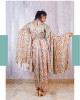 Light Blue One Piece with Pleated Flaired Sleeves (TZ1009)
